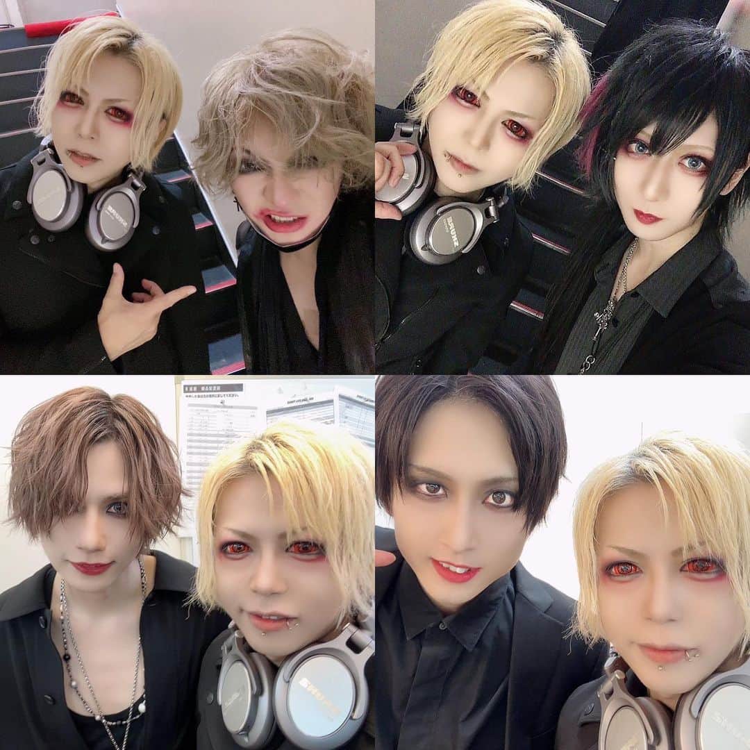 のインスタグラム：「改めて12月28日新宿BLAZE 鋲バンド見に来てくれた皆様ありがとうございました！  #鋲 #唯依葉 #瑠伊 #SHO #ジン #V系 #ヴィジュアル系 #バンド #ライブ #火炎瓶」