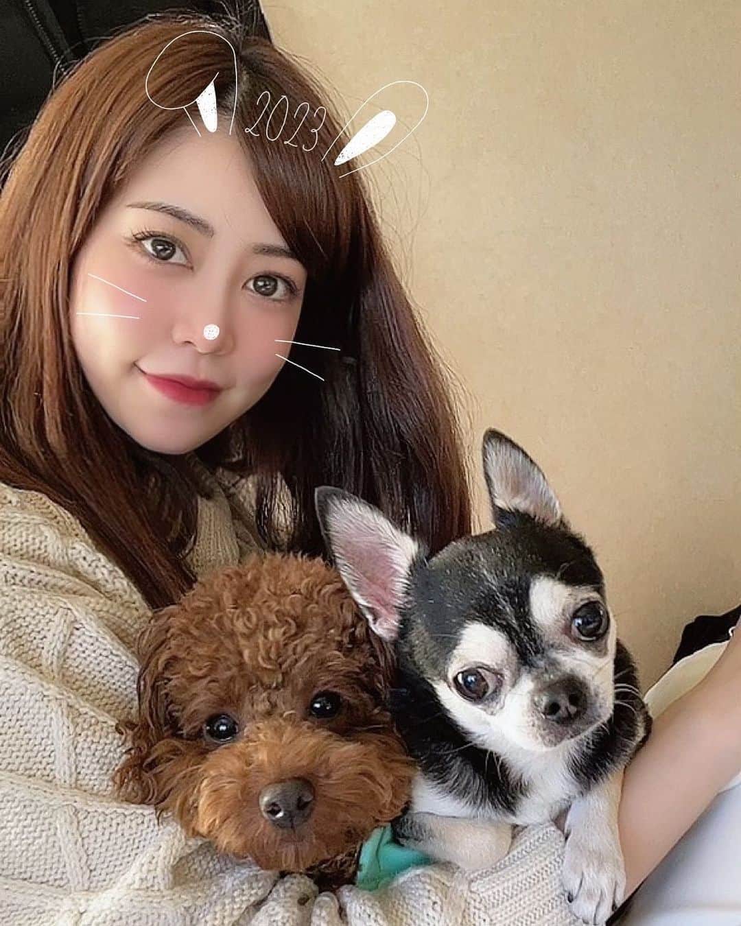 のインスタグラム：「． あけまして おめでとうございます🐰💕   今年も宜しくお願いします🎍✨」