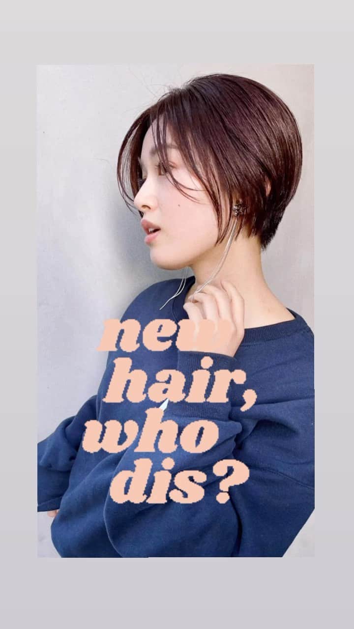 齋藤智奈美のインスタグラム：「#newhair#表参道#青山#美容院#ショートカット#ショートヘア」