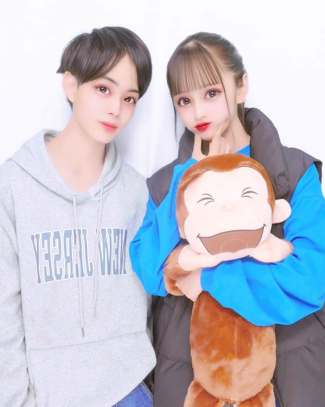 みゆはくのインスタグラム：「. 久々みゆはくプリクラ👦🏻👱🏻‍♀️ 早朝で映画みてきた🎬 #instagram #instagood #instalike #ぷりんと倶楽部 #プリクラ #みゆはく #love #ハルイロセカイ」