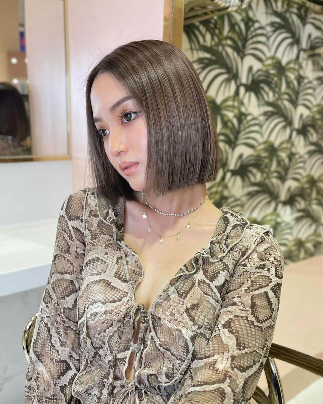 椎名美羽のインスタグラム：「天才ななさん😻😻😻😻  ボブ調子いい🧚🏼‍♀️」