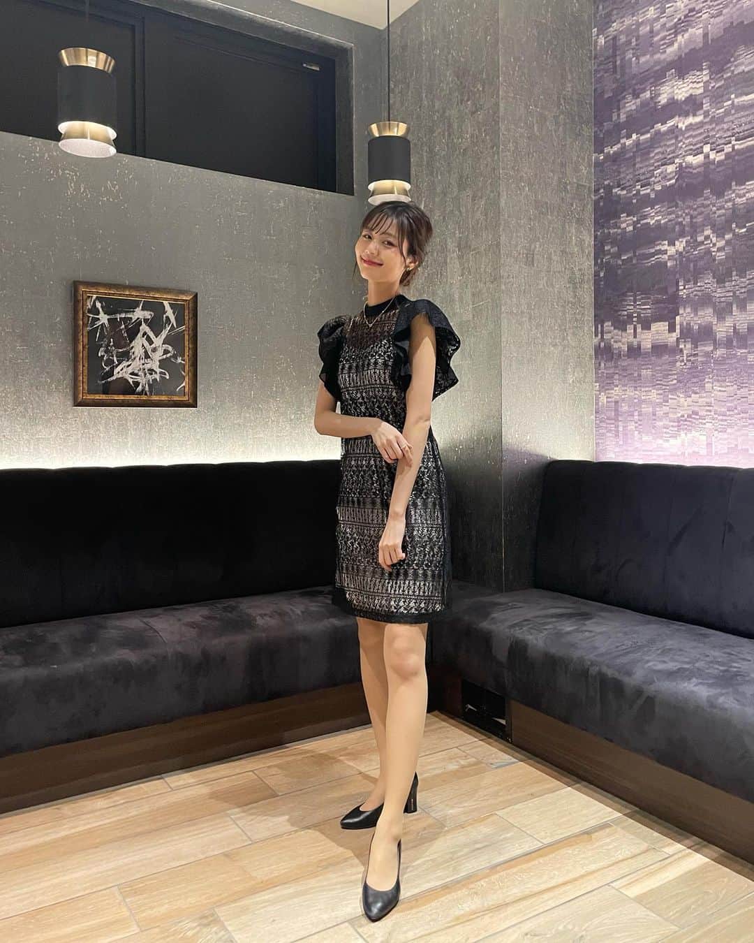 杉浦みずきのインスタグラム：「全身  このワンピお気に入りだからまた着られてよかった  @lily_brown_official」