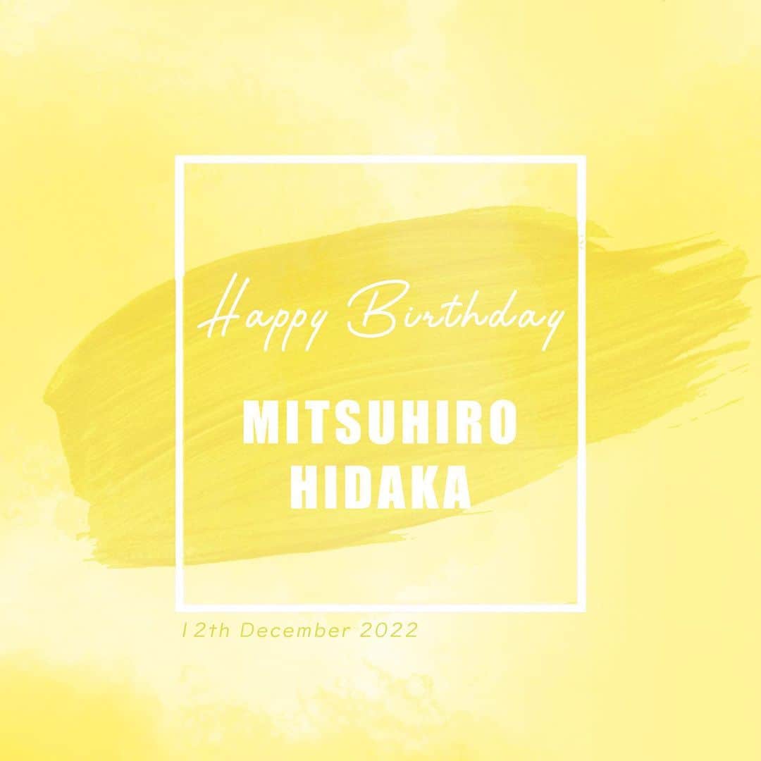 AAAのインスタグラム：「HAPPY BIRTHDAY🎉 #mitsuhirohidaka #日高光啓 #20221212」