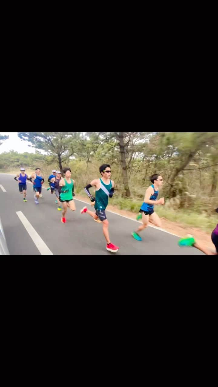 小椋裕介のインスタグラム：「. . EKIDEN training   Team Yakult   #yakult   #tracksmith  #tracksmithrunning   #marathontraining」