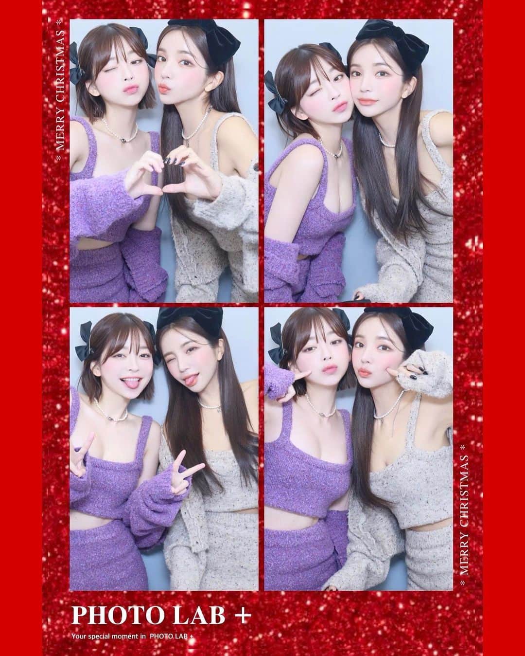 カン・テリのインスタグラム：「크리스마스엔 친구랑 포토랩에서 인생네컷🎄❤️‍🔥@photolabplus_official」