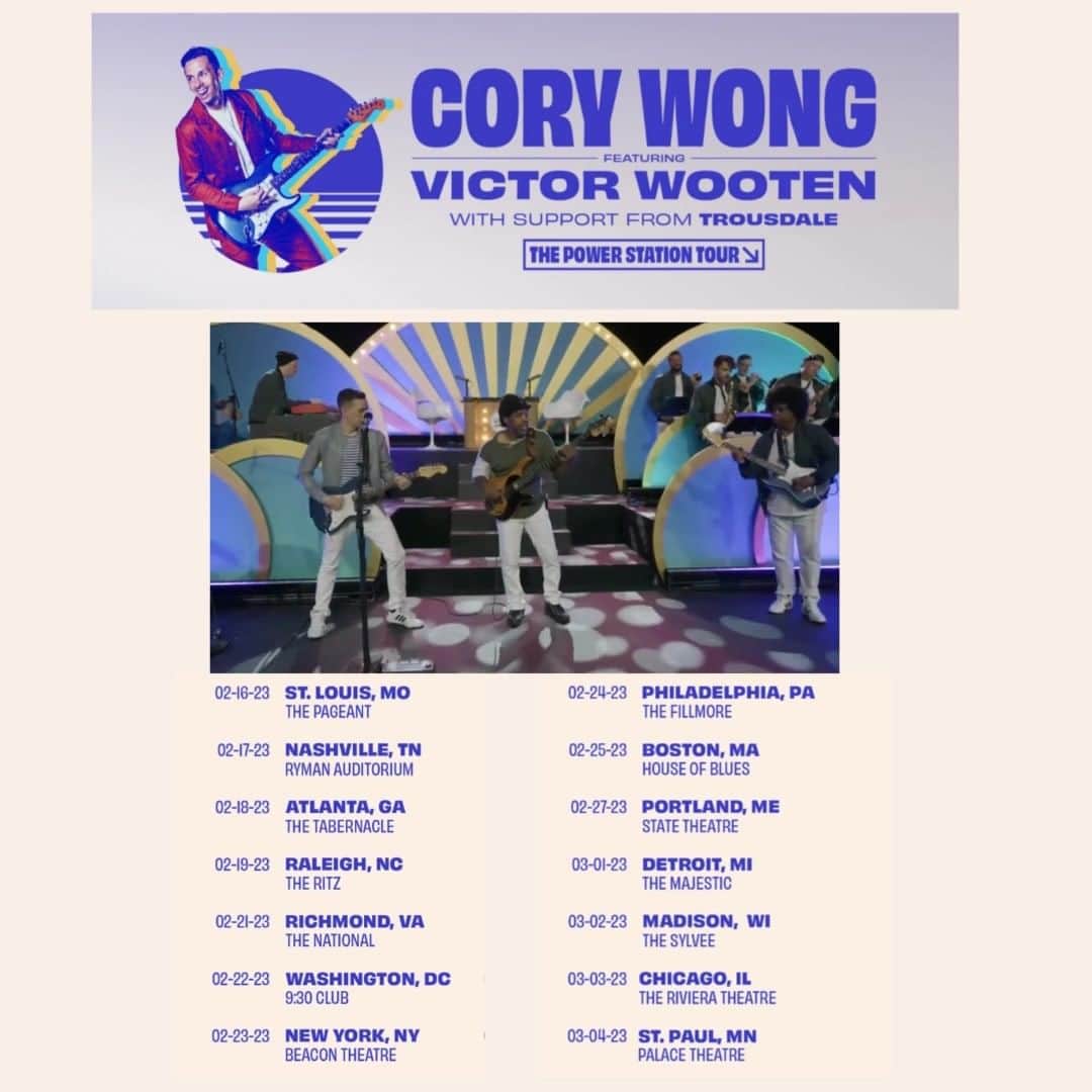 ヴィクター・ウッテンのインスタグラム：「Do you have your tickets for the Power Station Tour yet? If not head over to https://www.victorwooten.com/tour to get yours now!  @coryjwong」