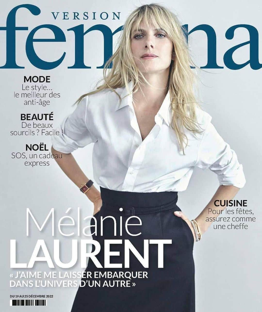 メラニー・ロランさんのインスタグラム写真 - (メラニー・ロランInstagram)「Mélanie est en couverture du prochain numéro de Version Femina pour la sortie de #TempêteLeFilm ❤️  📷 by @arnolamphoto / @charlette_studio   Make up : @jolanta.cedro  Hair : @rudymarmet  Jewelry : @cartier  Styled by @clementlomellini   @versionfemina @anne_michelet」12月15日 0時31分 - actuml