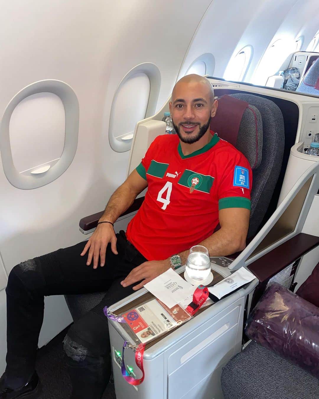 のインスタグラム：「بسم الله  Destination: 🇶🇦 Doha FINAL Worldcup2022  🇲🇦 vs 🇦🇷 ان‌شاءالله」
