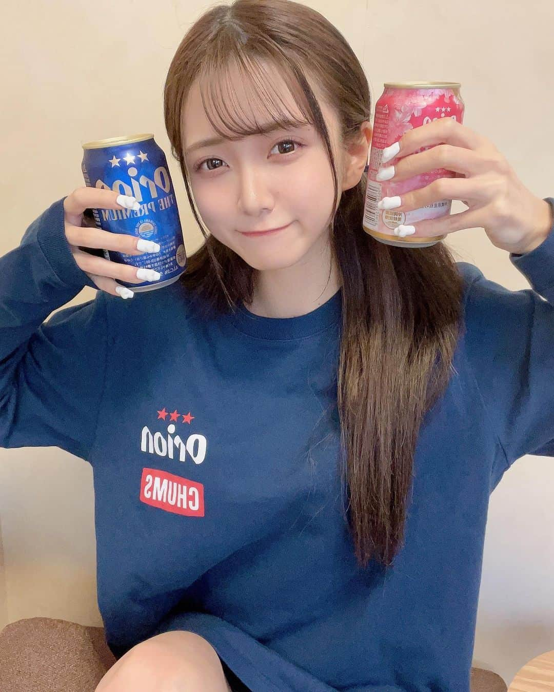 島袋香菜のインスタグラム：「乾杯する？？🍻」