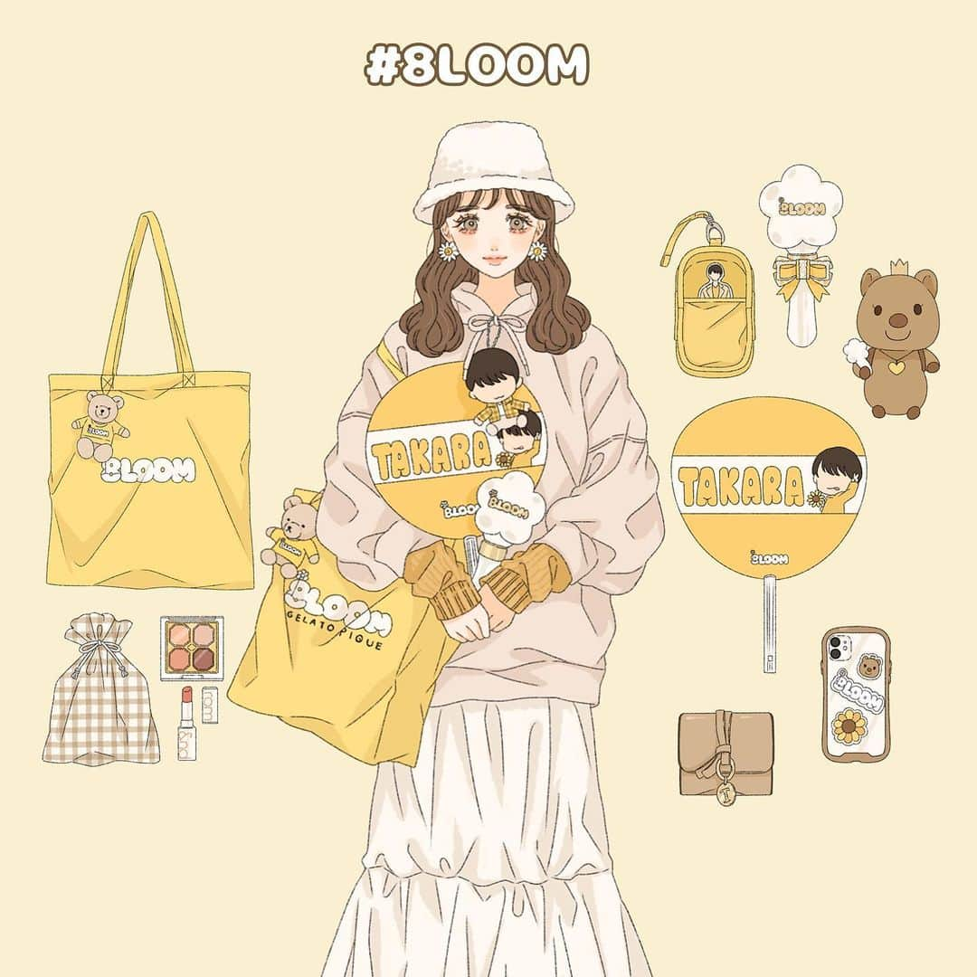 asukaのインスタグラム：「・ 🌼8LOOM🌼 📦9bic📦 🖤BE:FIRST🖤  最近描いたメンドルのファンコーデまとめてみた〜！ まだまだリクエストお待ちしてます🙆🏻‍♀️💓 ・ こちらのイラストはSHIBUYA109( @109_shibuya )にて掲載中です✍🏻 ・ ・ #instagood #instalike #instafashion #l4like #l4l #fff #f4f #推しのいる生活 #推し活  #うちわ #ペンライト #9bicファンと繋がりたい #立方隊さんと繋がりたい #立方隊 #9bic #イラストグラム #ファッションイラスト #イラストレーター #オリジナルイラスト  #参戦服  #オタ活 #9bic好きな人と繋がりたい#8loom #8loomyさんと繋がりたい #8loomy #8loom好きな人と繋がりたい #befirst #befirst好きな人と繋がりたい #bestyさんと繋がりたい #besty」