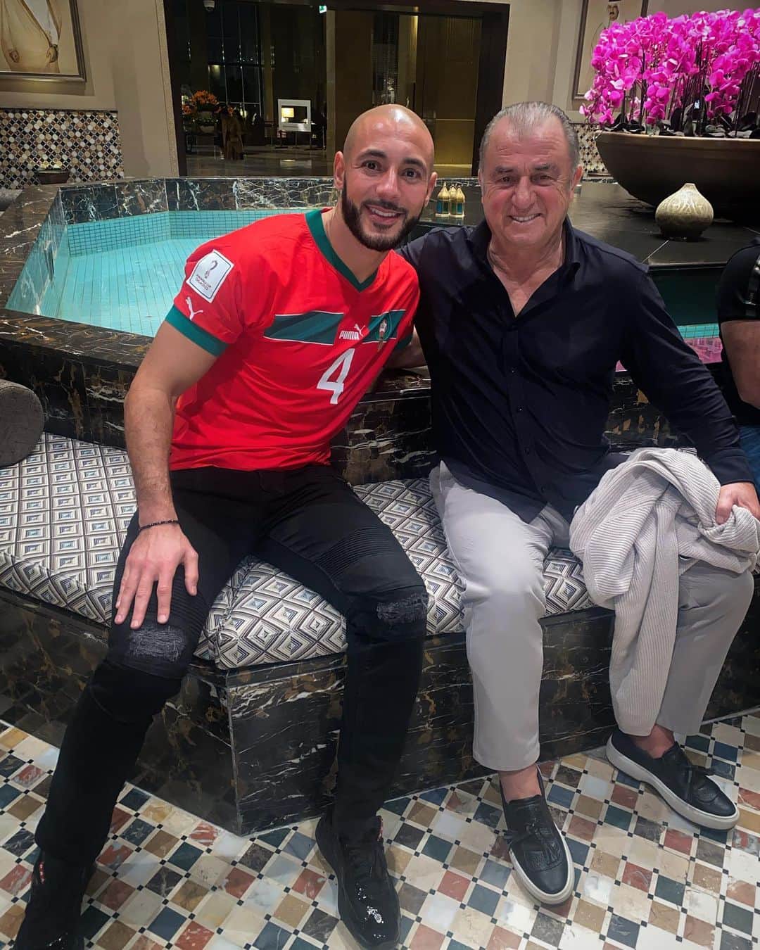 ノルディン・アムラバトのインスタグラム：「Good to see you Hocam  Imparator ❤️💛」