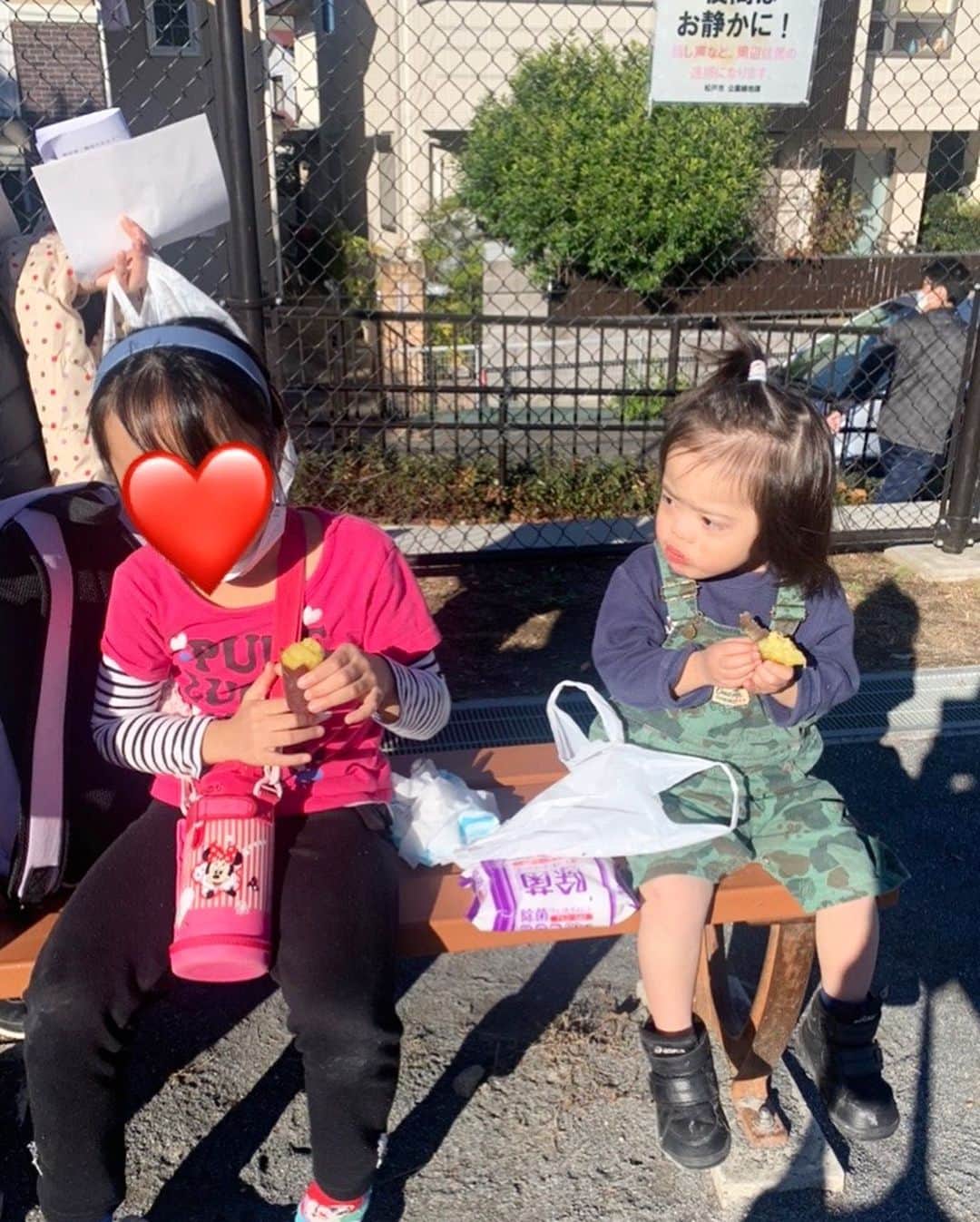 桜田聖子さんのインスタグラム写真 - (桜田聖子Instagram)「おはようございます😊  全くInstagramを更新しないまま、気づけば今年もあと僅か😆  毎日がなんて早いんだっ‼️  皆さん、お元気ですか❓  テルマは元気いっぱい過ごしています❣️  先日、自治会で行われた焼き芋のイベントに行ってきました🍠  ネェネの隣に座ってモグモグ😊 サツマイモ、大好きなので、食べまくってました😋  お外で食べるとまた美味しいんですよねー👍🏻  帰りは葉っぱと遊びながら帰ってきました🍁  最近は、色々な事に興味をもって、沢山の事を真似るのが楽しいテルマ😊  葉っぱを追いかけたり、風にふかれる葉っぱを、クルクル回って真似したり😉  テルマにとっては、枯葉も大事なお友達かな💕  年末年始、元気に過ごせますように❣️  #downsyndrome #specialneeds #trisomy21 #ダウン症 #ダウン症候群 #トリソミー21 #3歳10ヶ月 #成長記録 #生まれてきてくれてありがとう  #心室中隔欠損症  #男の子ママ  #男の子 #boy #ダウン症ボーイ #trisomy21boy」12月15日 8時52分 - seikosakurada