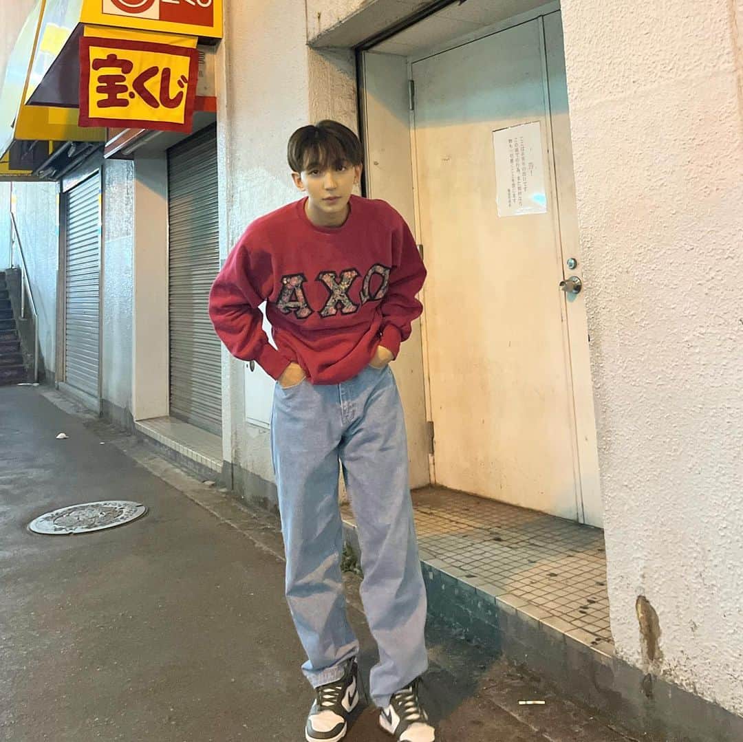 上野裕次郎のインスタグラム：「@champion 90's.🥀  I forgot to put it on💦載せ忘れ(;_;)」