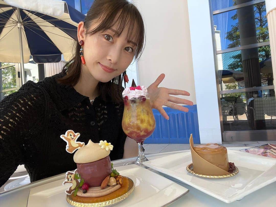 松井玲奈のインスタグラム：「遥古のハイピの写真。 この時から行ってなくて、秋と、冬のメニュー食べ損ねております🫠 これ動画撮ったのに編集してないのよね笑 舞台が終わったら、ハイピにもケーキ食べ行きたいなっ」