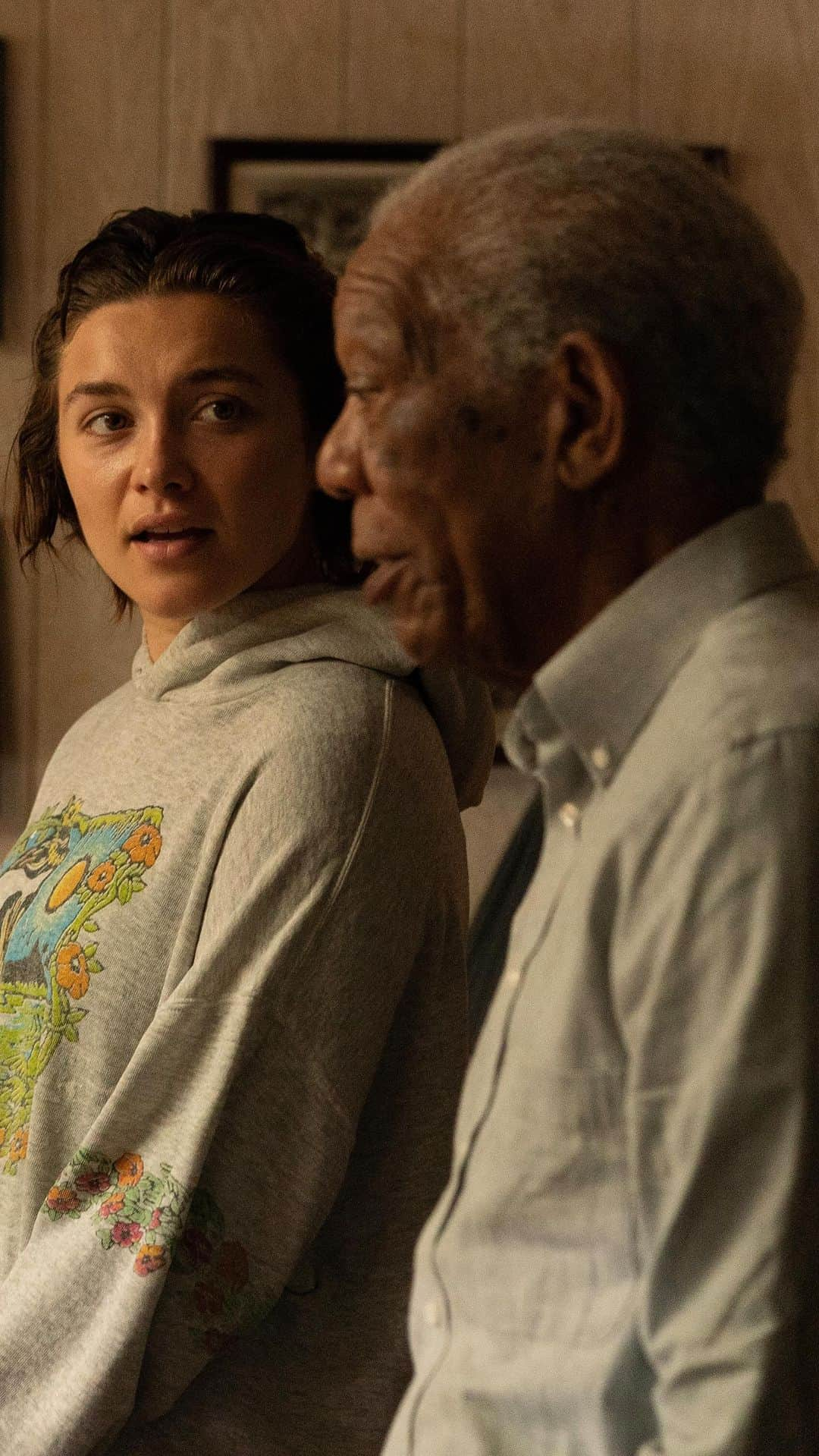 ザック・ブラフのインスタグラム：「Here it is my friends! The official trailer for #AGoodPerson. Written and Directed by me,  starring Florence Pugh, Morgan Freeman, Molly Shannon and many other talented folks.  See the film only in theaters this March.」