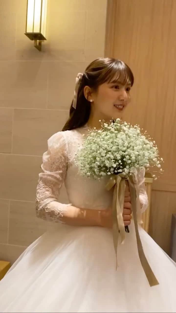 ひよんのインスタグラム：「👰🏻‍♀️❤️  #ひよんウェディング」