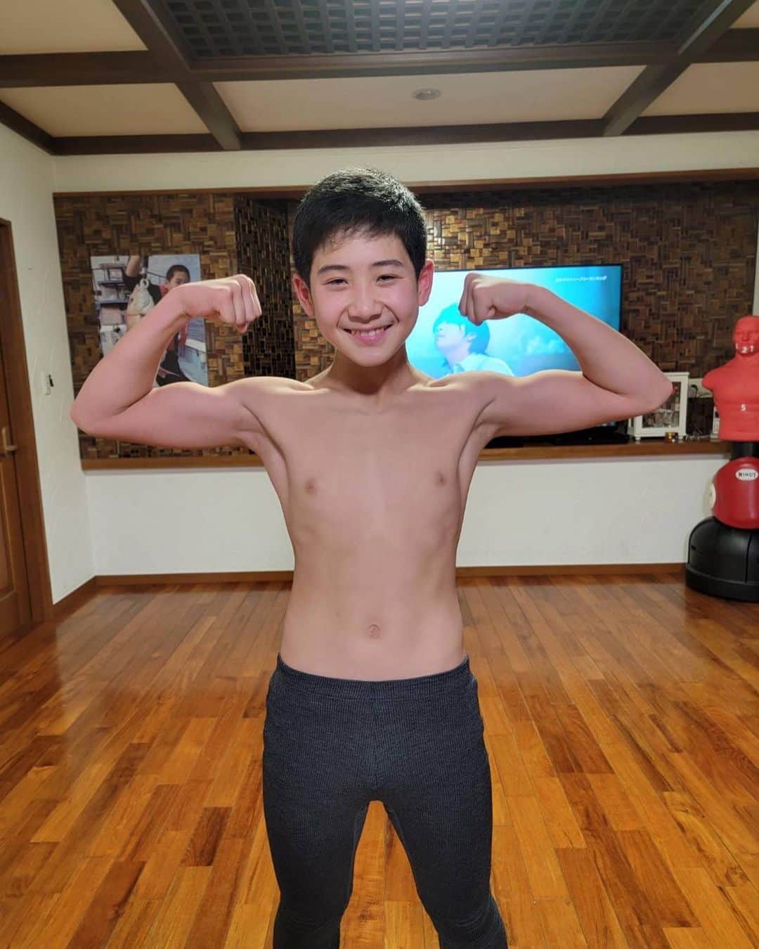 古閑美保のインスタグラム：「がんばれ大和くん #ボクシング #13歳 #ボクシング」