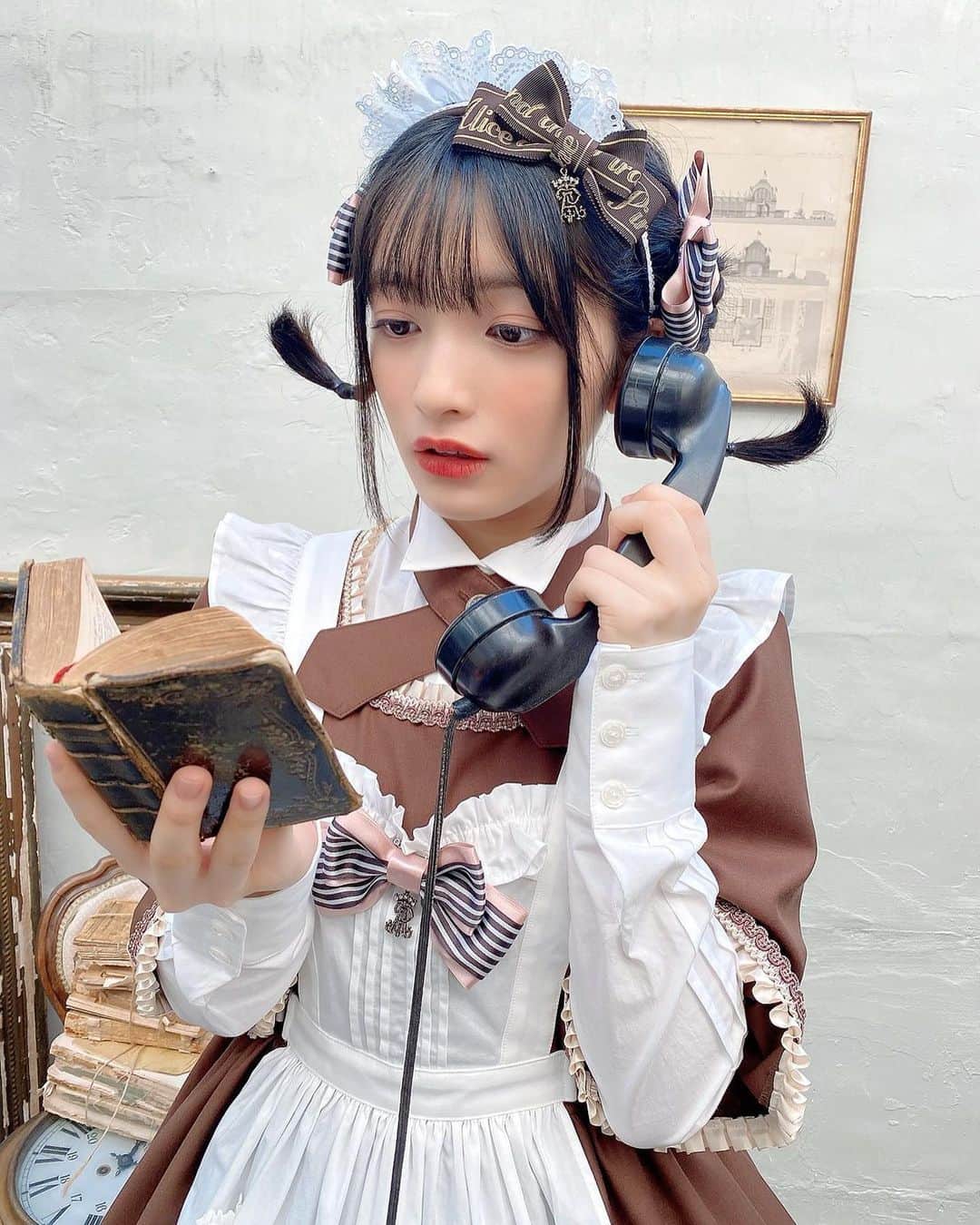 蛭田愛梨のインスタグラム：「Cafe time☕️💭  @babythessbofficial  #babythestarsshinebright  #aliceandthepirates  #lolita  #lolitafashion」