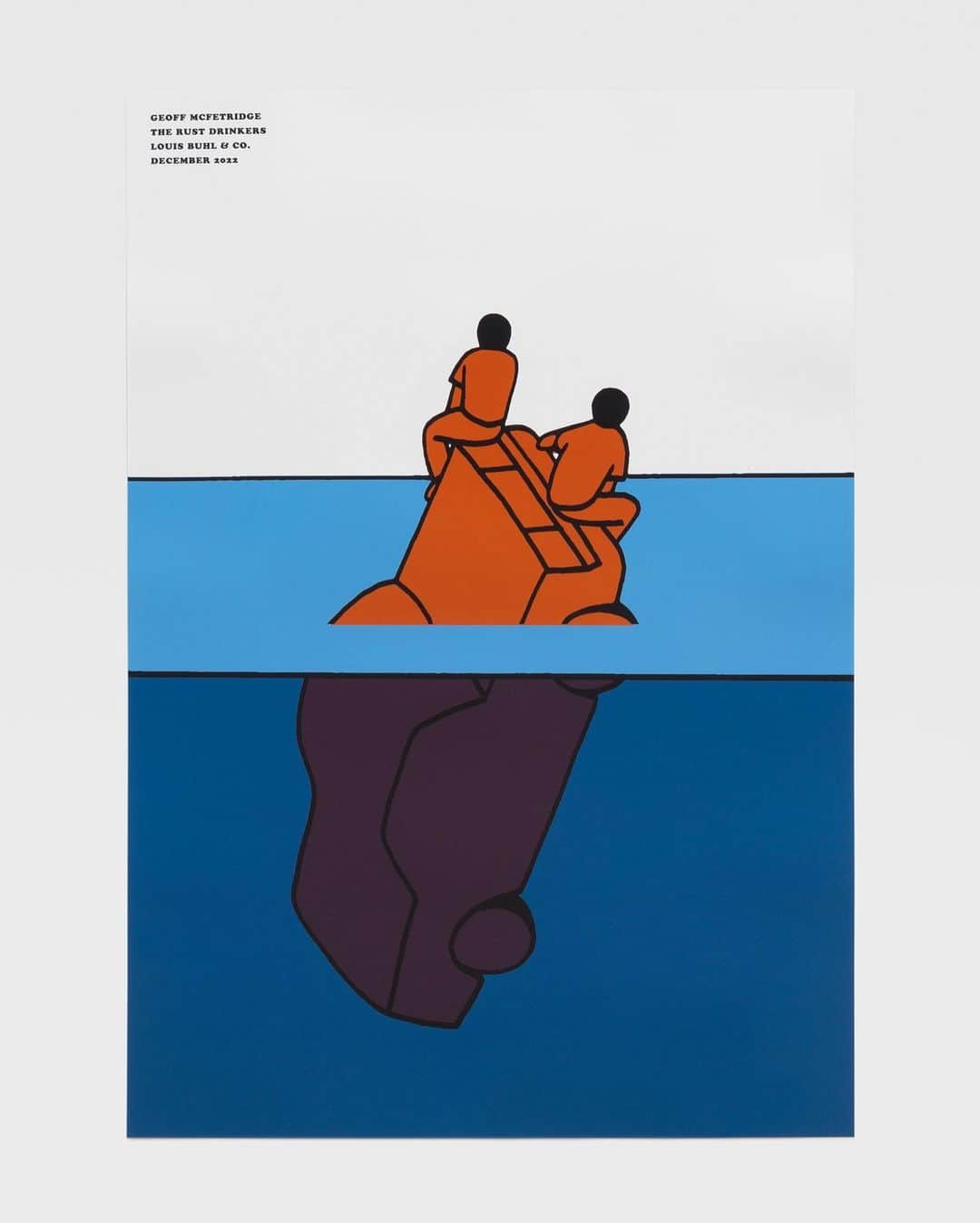ジェフ・マクフェトリッジのインスタグラム：「Available now at the link in bio: On the occasion of Geoff McFetrdige’s exhibition 𝙍𝙪𝙨𝙩 𝘿𝙧𝙞𝙣𝙠𝙚𝙧𝙨 (December 10, 2022 - February 22, 2023), Louis Buhl & Co. is pleased to present a screen-printed poster in harmony with automotive themes strung throughout the show’s body of work. ⁠ ⁠ Growing up in Calgary, Canada, McFetridge notes how cars were an essential part of his upbringing, the need for transportation in his town dictating most everything he could and could not do. The same goes for a place like Detroit, as well as “car-centric” Los Angeles where the artist currently resides, the show an homage of sorts to suburbia and McFetridge’s experiences growing up in such an environment.⁠ ⁠ More subtly, the poster and exhibition at large allude to Michigan’s rich history in Mid-Century Modern design. The poster was printed at the same shop in Zeeland, Michigan that produced Herman Miller’s picnic posters in the 1970s. Having worked with legendary designers like George Nelson and Charles and Ray Eames, Miller’s name is synonymous with modern furniture, and the company produced pieces that would become timeless classics of industrial design. The collectable poster is a 5 color screenprint on unisource 100# Coated Gloss Cover. Each poster measures at 36h x 24w inches and is signed by Geoff. ⁠ ⁠ @McFetridge #GeoffMcFetridge #HermanMiller #LouisBuhl」