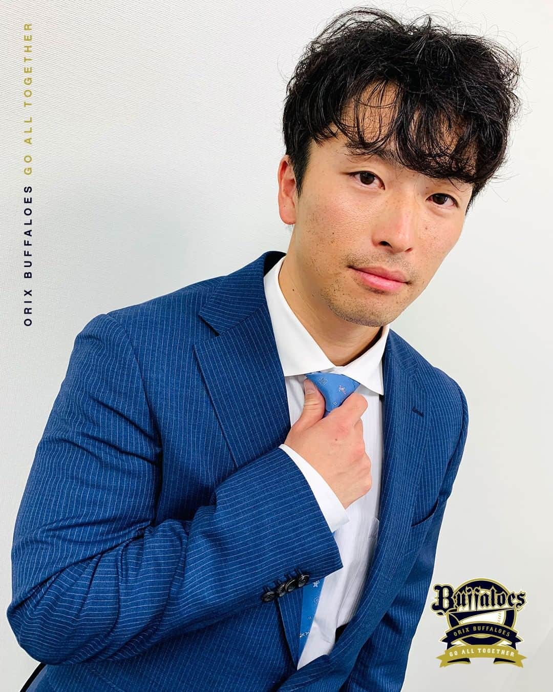 のインスタグラム：「#Bsスーツコレクション #契約更改 #福田周平 #Bs2022 #buffaloes #baseball #ORIX #プロ野球」