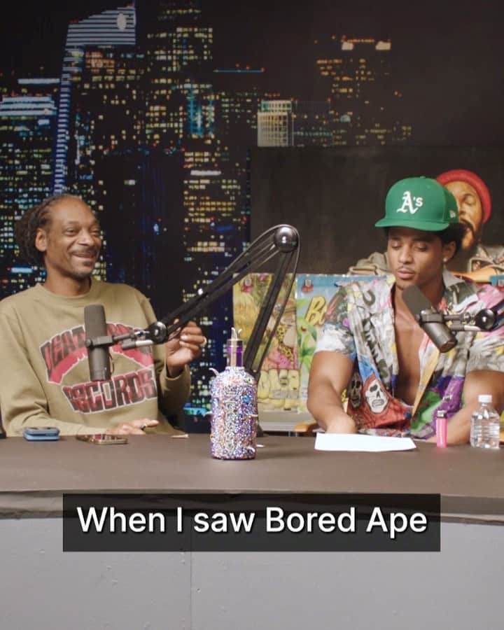 コーデル・ブローダスのインスタグラム：「Yuga Labs Podcast ✅🦅#ChampMedici Sports definitely helped me with being a entrepreneur you gotta be a dogg walk-in with your chest out (literally) 🤣」