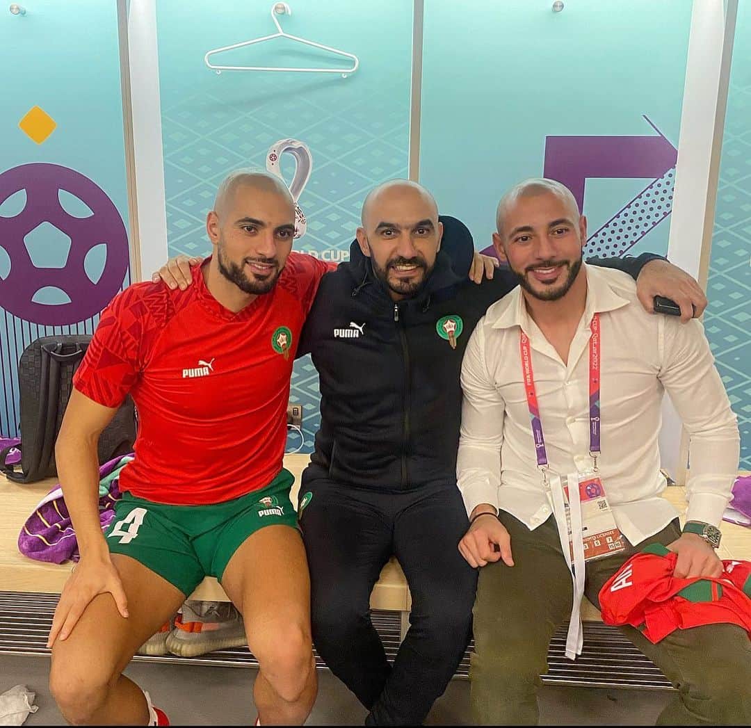 ノルディン・アムラバトのインスタグラム：「Iam a proud Moroccan 🇲🇦! Amazing Worldcup! Keep up the good work. Thanks people behind the scenes.」