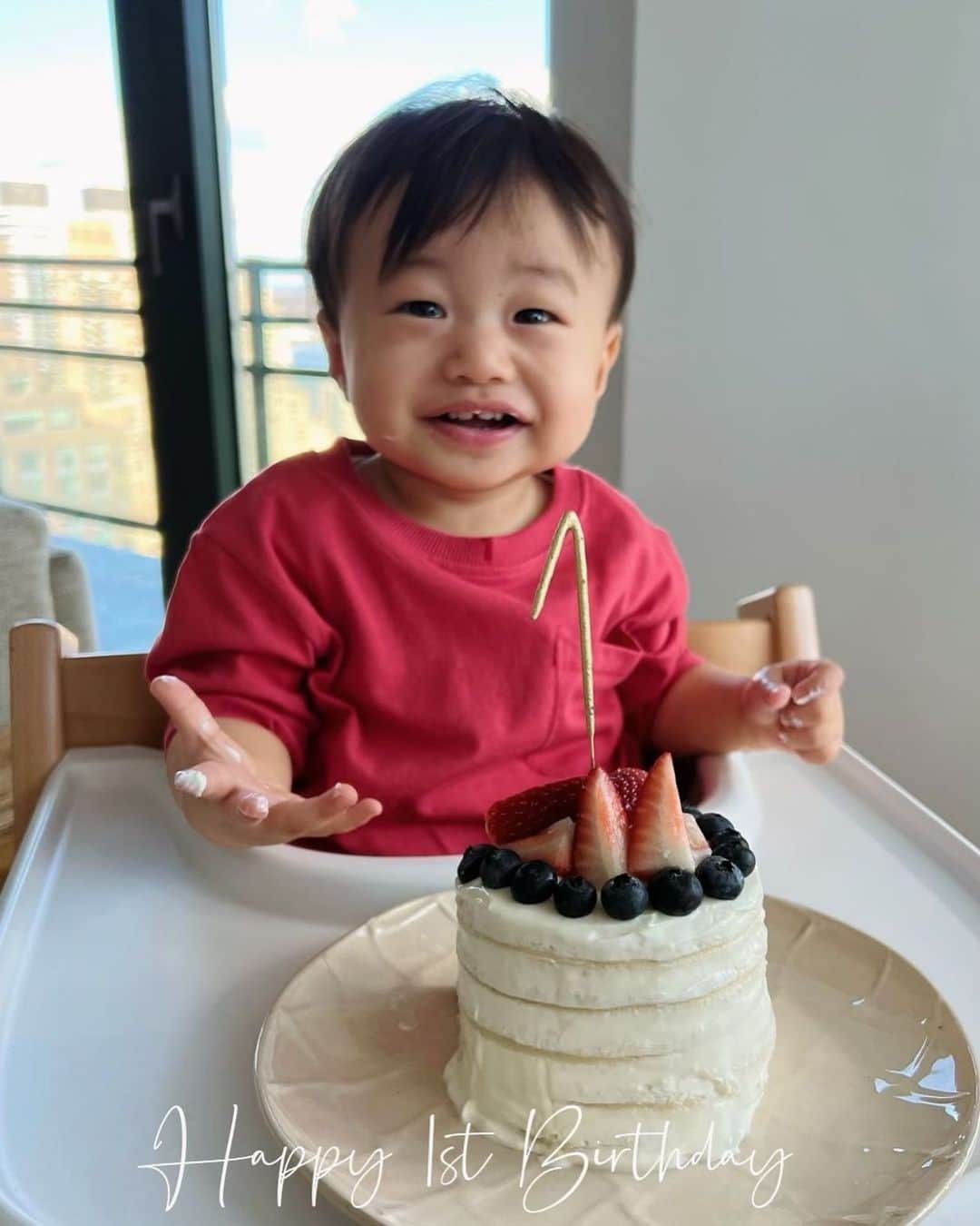 大出千尋のインスタグラム：「息子1歳になりました👶💛 . . #Happybirthday#1yearold」