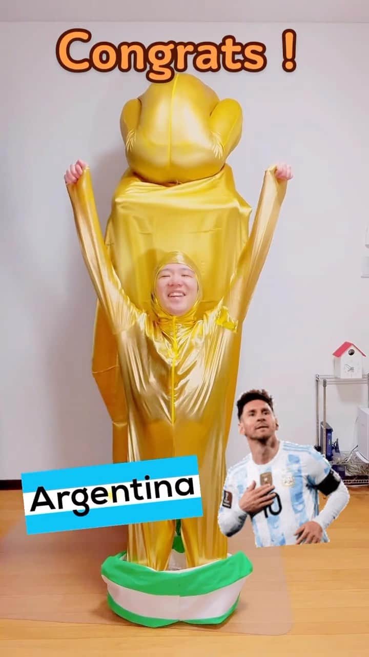 ゴンのインスタグラム：「#worldcup  #argentine 🏆⚽️🇦🇷」