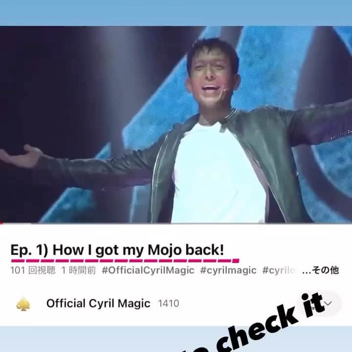 セロのインスタグラム：「My first episode is out on YouTube!  Make sure to catch it on the “Official Cyril Magic” channel.   #OfficialCyrilMagic #cyrilmagic #cyrilonline  #cyrilinside #mojo #ilostmymojo」