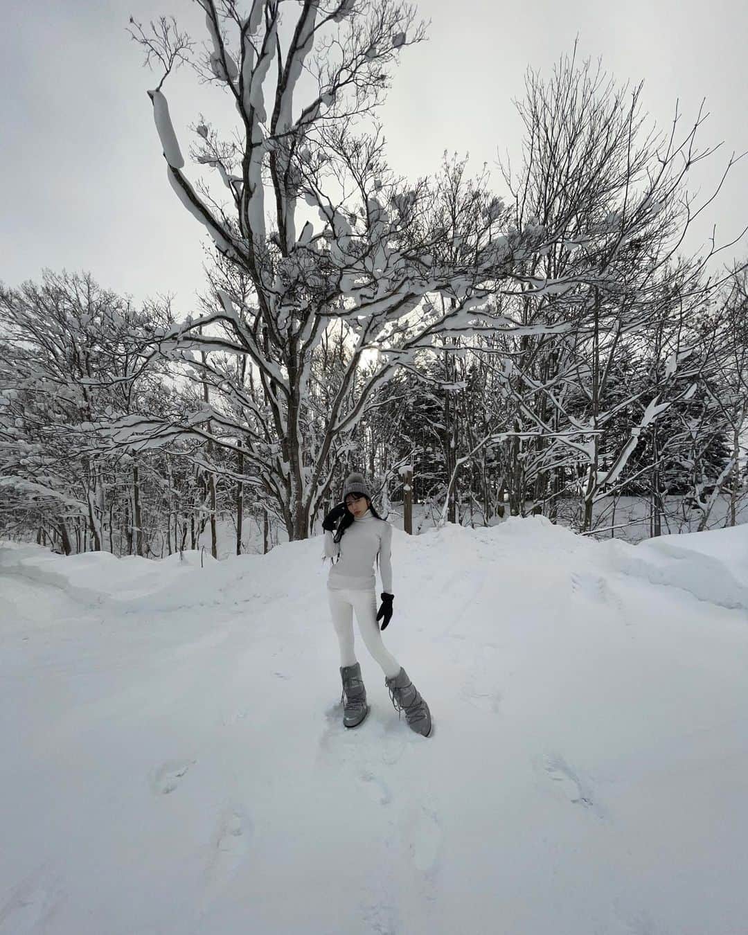 𝓜𝓲𝓼𝓼𝓗𝓸𝓷𝓮𝔂𝓥のインスタグラム：「good morning from niseko ♡」