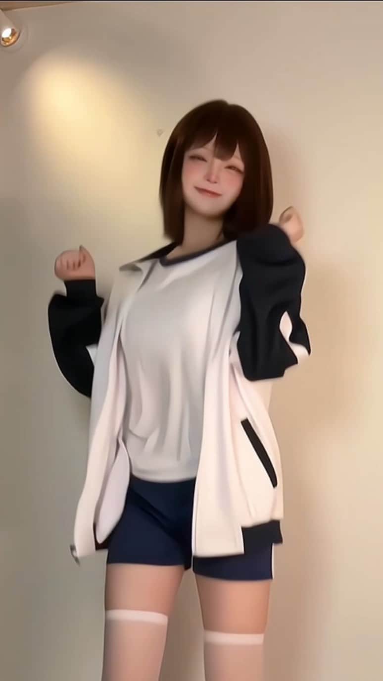千夜未来のインスタグラム：「上上下下💃 #体操 #体操服 #舞蹈 #日常」