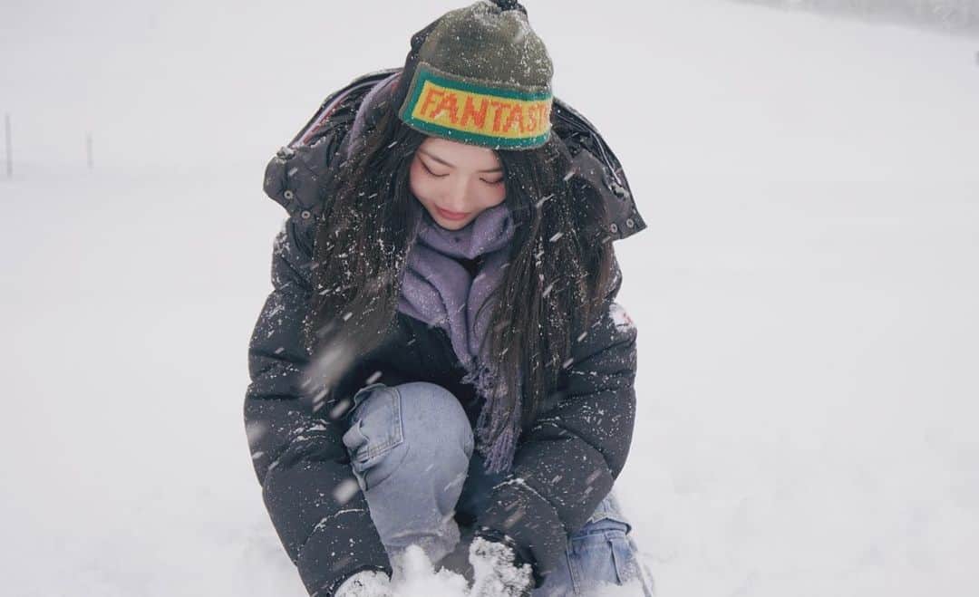 藤子さきのインスタグラム：「さっ....む！ #nagano #winter #白馬」