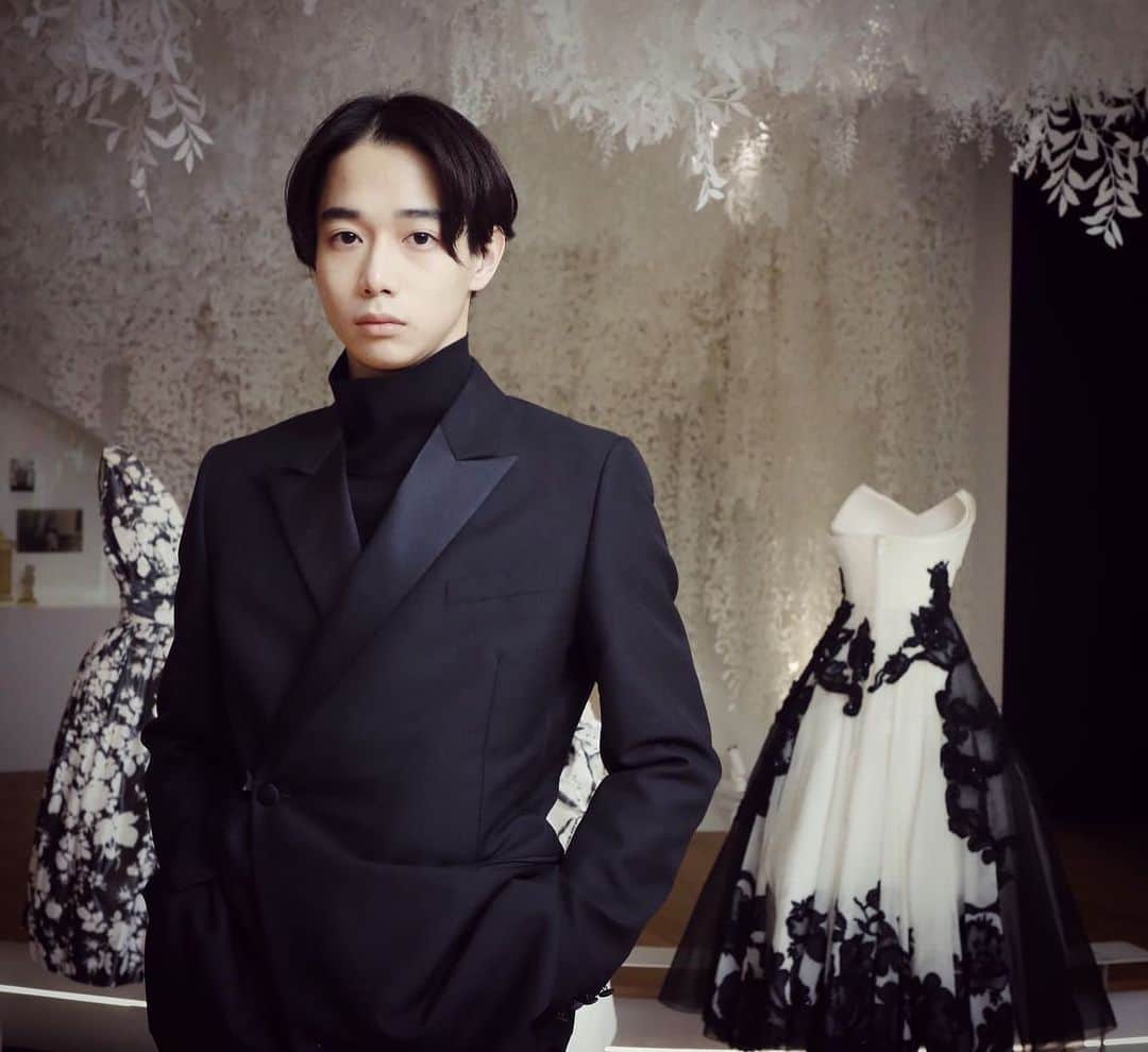 片岡千之助のインスタグラム：「@dior   Thanks for inviting.  C'était merveilleux.」