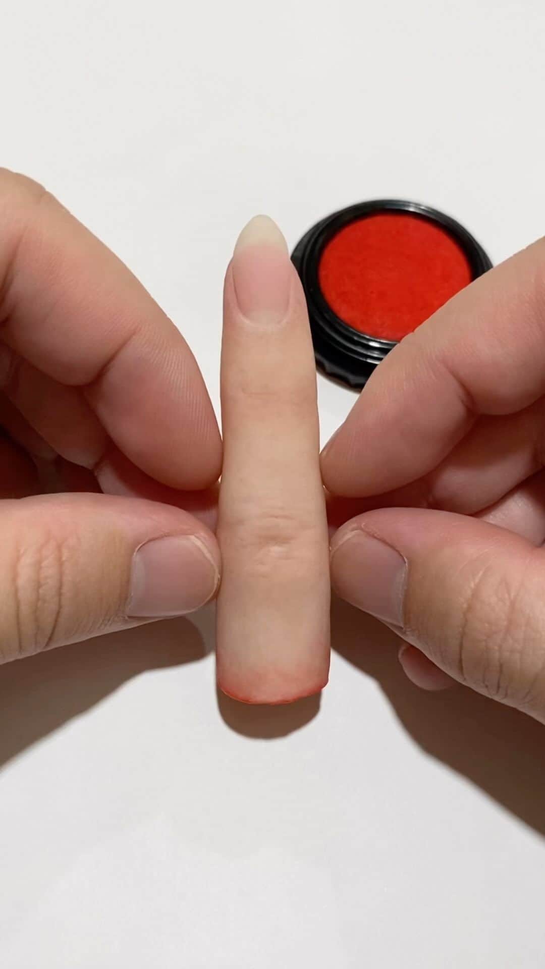 のインスタグラム：「Tomie's Finger Hanko」