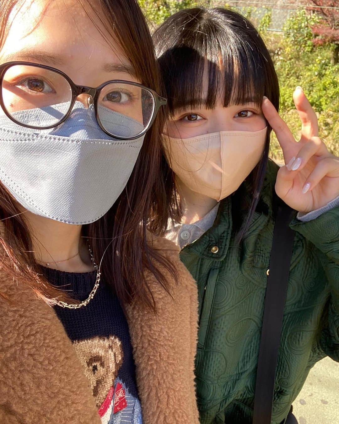 のインスタグラム：「旅を共にしたのは あかりちゃん @akari_hasegawa0105 でした〜♡ もう10年以上の仲だけど、旅行は初めてで、ひたすら話が止まらなくて楽しかった〜！🧸 素敵な宿を教えてくれてありがとう♨️」