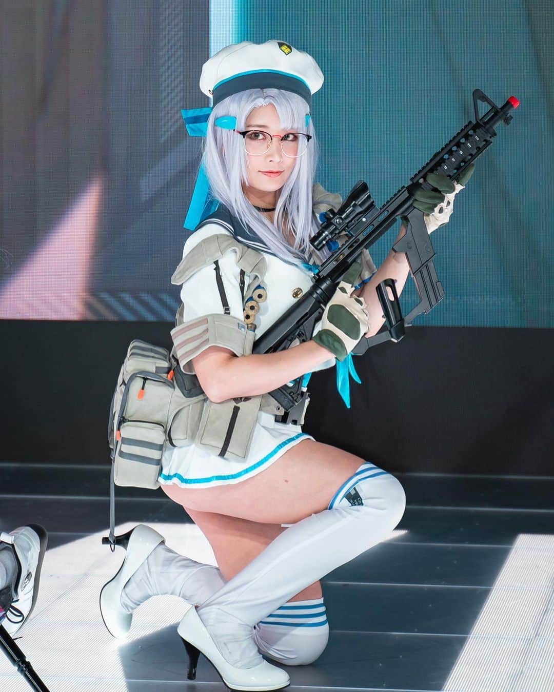 赤羽もものインスタグラム：「NIKKE/ネオン   #nikke  #cosplay  #コスプレ」