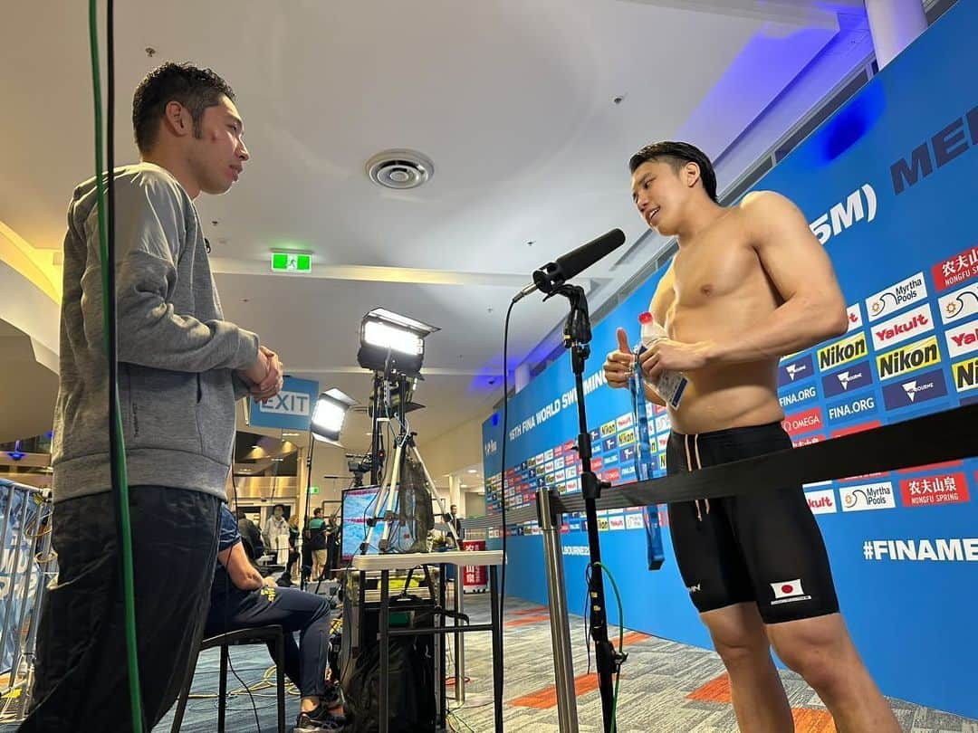 松元克央のインスタグラム：「: Day3 400m Freestyle 4位 3:36.87」