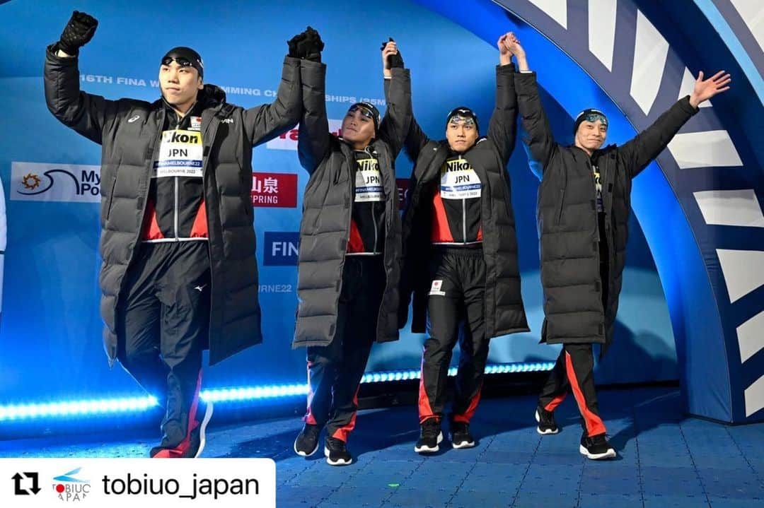 松元克央のインスタグラム：「: Day6 200m Freestyle 8位 1:41.91 4x100m Medley Relay 4位3:22.70」