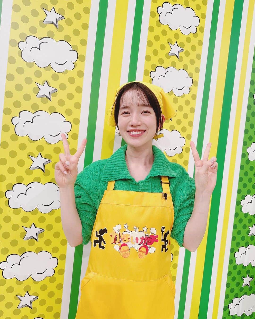 弘中綾香のインスタグラム：「今夜の「かまいガチ」！ ⁡ 私はガチリレークッキングバトルに 参加してきました🫡 ⁡ チーム山内の1人として 山内さんとさらば森田さんと一緒に料理🍽 ⁡ 途中で チームの雰囲気が悪くなる場面もありましたが笑 なんとか3人で協力して完成させました✌️🤣 ⁡ この時期にぴったりのメニューです⭐️ ぜひご覧ください🥰」