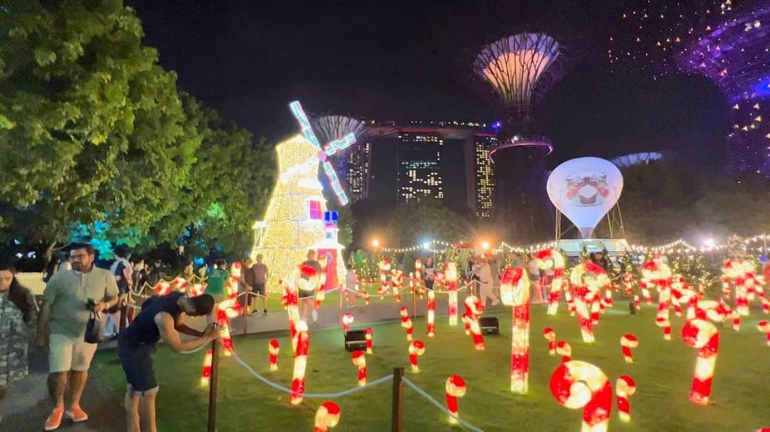 鈴木ちなみさんのインスタグラム写真 - (鈴木ちなみInstagram)「✨🏰🎄💛  シンガポールでイルミネーション見てきました🫶🏻✨  みなさんにもシンガポールの クリスマスのキラキラが届きますように🎅🏻🎁💫  #gardenbythebay  #chiristmas  #singapore  #YouTube編集中」12月21日 21時52分 - chinami_suzuki0926