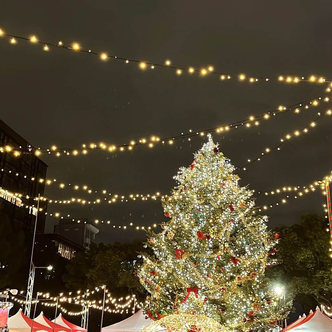 木﨑千聖のインスタグラム：「. ⁡ イルミネーション 🧸🎄.* ⁡ クリスマスシーズンは街がキラキラしてて とってもかわいい ♡  すき！🪄 ⁡ ⁡ #イルミネーション #クリスマス  #クリスマスマーケット #大名古屋ビルヂング  #大名古屋ビルヂングスカイガーデン  #christmas #instagood #japanesegirl」