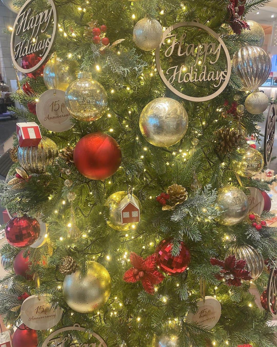 道岡桃子のインスタグラム：「クリスマス集め🎄✨✨  銀座の街はカップルばっかりで  しんどくなる🤣笑  クリスマスプレゼントは🎁  リファのヘアアイロン（26mm）が欲しい…  来年に期待🥹💕年女ですっ🐇  #クリスマス #クリスマスプレゼント  #クリスマスツリー #クリスマスリース  #デート #デートスポット #2022  #銀座 #東京 #イルミネーション #12月  #christmas #christmastree #xmas  #december #santa #ginza #tokyo」