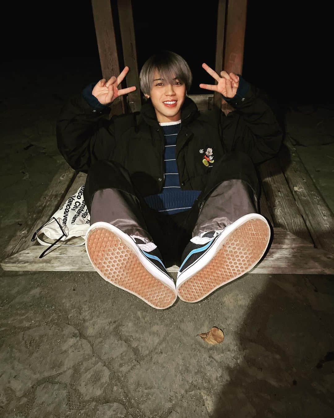だいきのインスタグラム：「VANSの靴履くことないから新鮮だけどめっちゃお気に入り‼️割と服に合わせやすいかも‼️  #vansjapan #PR」