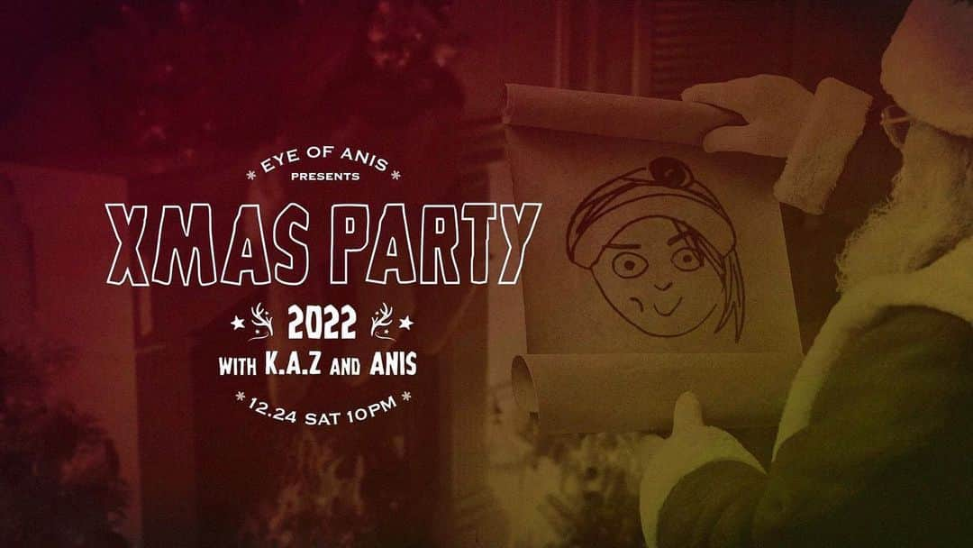 K.A.Zのインスタグラム：「ラストミニッツチケットを発売しました♪ 詳細🔻 EOA presents XMAS PARTY 2022 with K.A.Z  イベント開催日：12月24日（土）夜10時  今年のクリスマスパーティーでは、このイベントのためにK.A.ZとAnisが制作した クリスマスカバーソングのお披露目、大人気画伯対決等、皆様も参加ができるパーティーゲームをご用意しております！ 暖かなご自宅から是非ご参加下さい！ 今回のイベント参加者へは、クリスマスプレゼントとして、イベント内でお披露目されたカバーソングが視聴できる特別ページを後日お送り致します。」