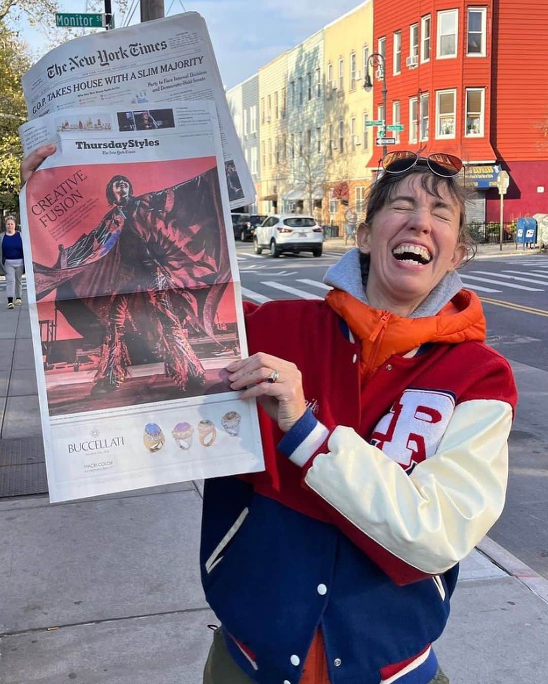 Karen Oさんのインスタグラム写真 - (Karen OInstagram)「Aaaah HBD babe, this goofball Cher loves the shit out of her punk rock Bob Mackie ❤️‍🔥  I thank the gods of NYC for bringing us into the same orbit 🙌 to claw our way through this hysteric life together, we’re just getting warmed up baby! Love ya with all m’heart @christianjoycostumes ❤️❤️❤️」12月22日 21時06分 - ko