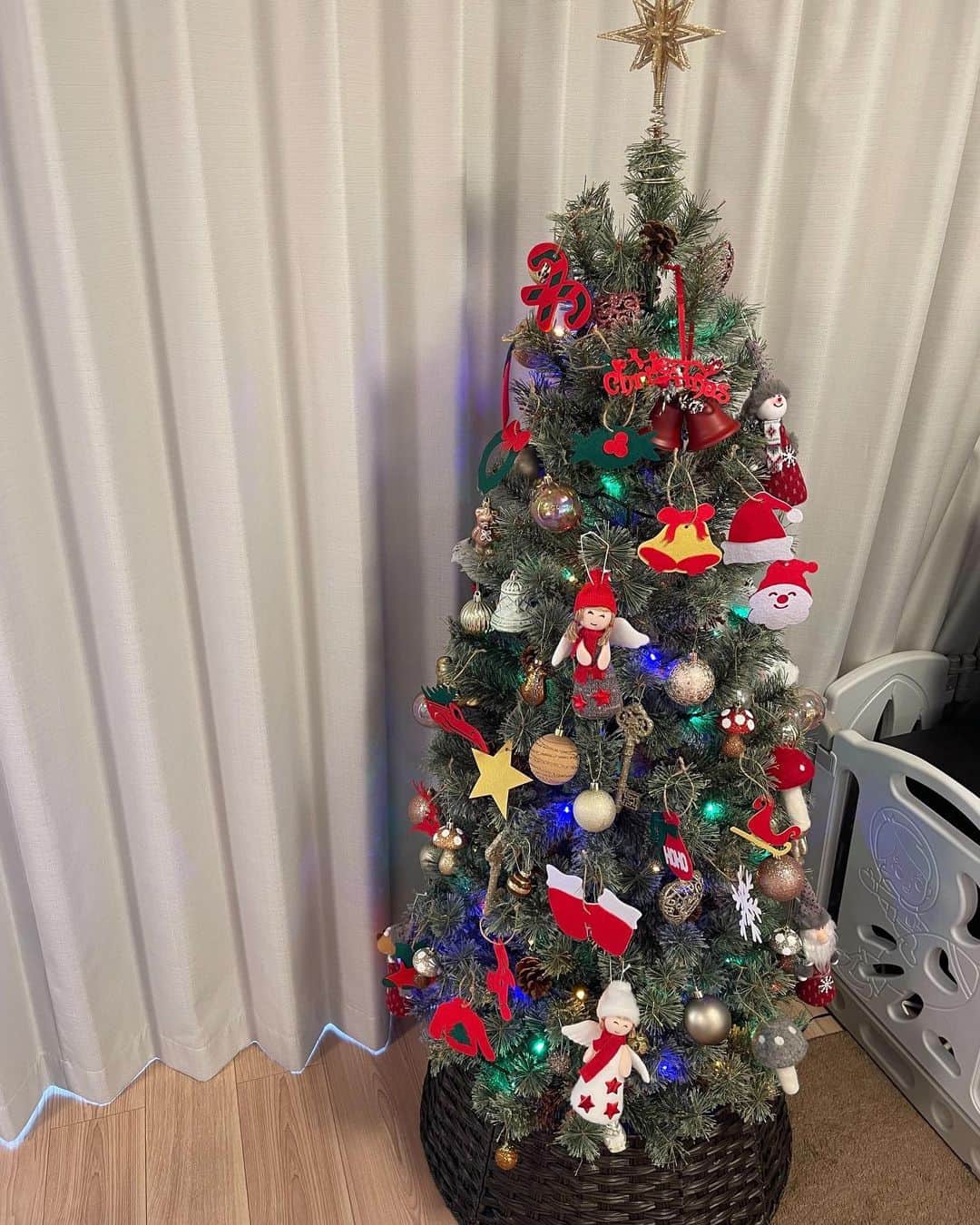 藤澤恵麻さんのインスタグラム写真 - (藤澤恵麻Instagram)「もうすぐクリスマス。 家では娘と一緒にツリーの飾り付けをしてクリスマス気分が盛り上がっています。 今年はオーナメントが増えて、より賑やかな仕上がりに。 玄関にはリースも飾りました。  皆さんも素敵なクリスマスをお過ごし下さいね。 メリークリスマス！  #恵麻 #ema #クリスマス #xmas #クリスマスツリー #ツリー #オーナメント #リース」12月24日 0時17分 - ema_fujisawa_official