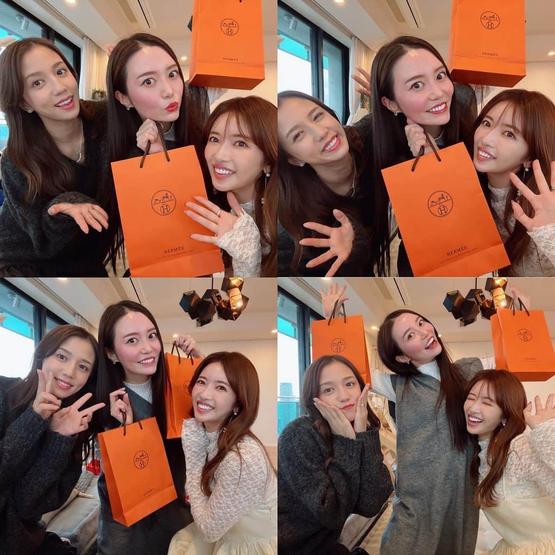 のインスタグラム：「久しぶりに会えてお誕生日までお祝いしてもらっちゃって嬉しくてお昼から飲みすぎちゃった日🥂笑 昔ほど頻繁に集まったりは出来ないけど、たまにこうやって会うだけで楽しすぎるし満たされる🥹次回はライラップみんなで会えますように✌🏻❤️  #とってもとってもお邪魔しました #長居しすぎてごめんなさい　 #楽しすぎた #有難うのきもち」