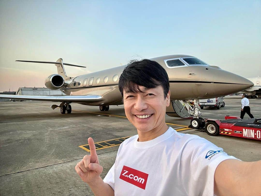 熊谷正寿のインスタグラム：「と言う事で日本に帰るよー！  #zcom  #ベトナム #タイ #出張  #gulfstream #gulfstreamg650」