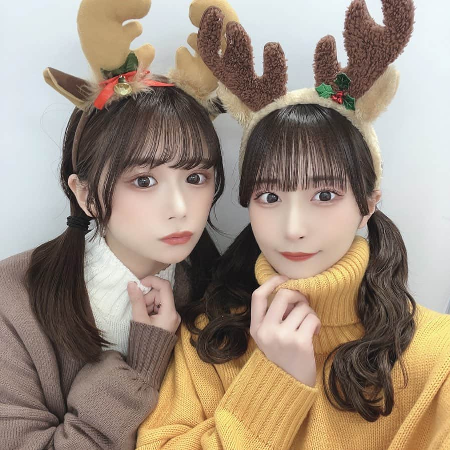 山本優菜さんのインスタグラム写真 - (山本優菜Instagram)「トナカイ姉妹です🦌  明日はクリスマスイブ🎄 名古屋でみんなに会えるの楽しみ❕  #クリスマスイブ #クリスマスパーティー  #トナカイカチューシャ #クリスマスコーデ」12月23日 22時23分 - yamamoto__yuna