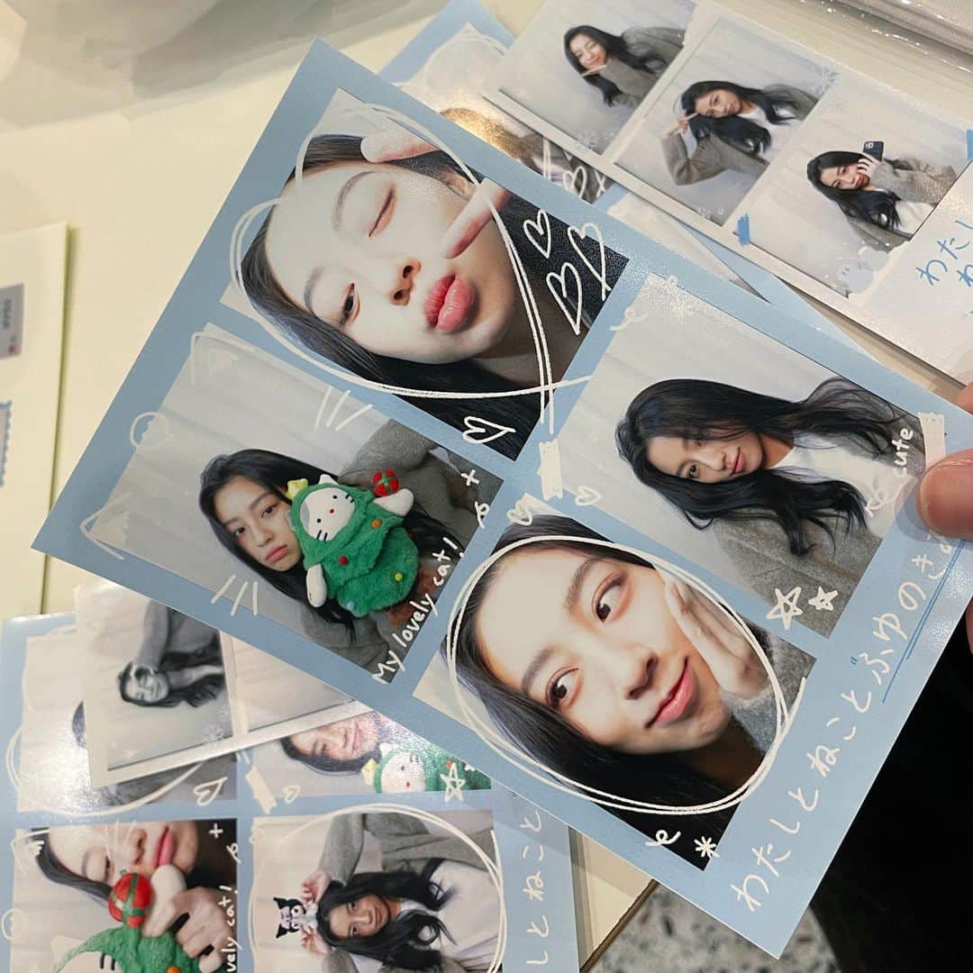 カン・ミナのインスタグラム：「우리 봉봉이들 고마워 민아네컷 엄청 찍었다」